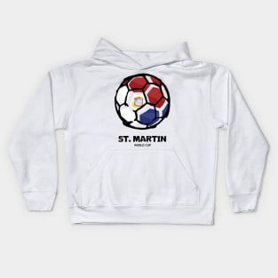 St Martin Football Country Flag Kids Hoodie